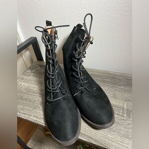 Journee Collection Black Ankle Boots